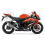 Adhesivo SUZUKI GSX-R 600 AÑO 2009 NARANJA/NEGRO (Producto compatible)
