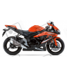 Suzuki GSX-R 600 2009 - ORANGE/BLACK VERSION DECALS SET