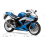 Adhesivo SUZUKI GSX-R 600 AÑO 2009 BLANCO/AUL (Producto compatible)