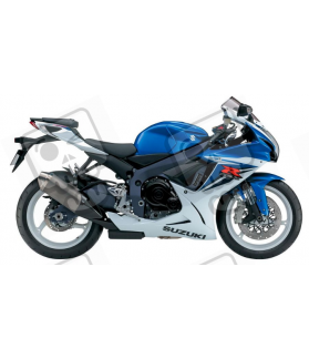 Suzuki GSX-R 600 2012 - WHITE/BLUE VERSION DECALS SET