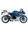 Suzuki GSX-R 600 2012 - WHITE/BLUE VERSION DECALS SET