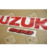 Suzuki GSX-R 600 2013 - WHITE/BLACK VERSION DECALS SET