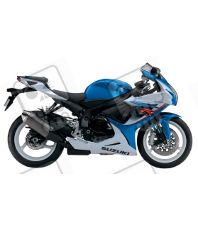 Adhesivo SUZUKI GSX-R 600 AÑO 2013 BLANCO/AZUL (Producto compatible)