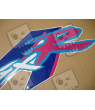 SUZUKI GSX-R 750 1992 - WHITE/BLUE VERSION DECALS SET