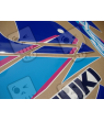 SUZUKI GSX-R 750 1992 - WHITE/BLUE VERSION DECALS SET