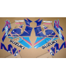 SUZUKI GSX-R 750 1992 - WHITE/BLUE VERSION DECALS SET