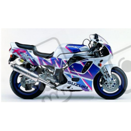 SUZUKI GSX-R 750 1992 - WHITE/BLUE VERSION DECALS SET