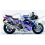 Adhesivo sticker SUZUKI GSX-R 750 AÑO 1992 BLANCO/AZUL (Producto compatible)