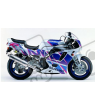 SUZUKI GSX-R 750 1992 - WHITE/BLUE VERSION DECALS SET