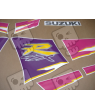 SUZUKI GSX-R 750 1994 - BLACK/PURPLE VERSION DECALS SET
