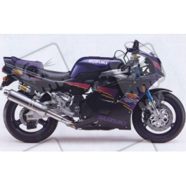 SUZUKI GSX-R 750 1994 - BLACK/PURPLE VERSION DECALS SET