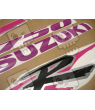 SUZUKI GSX-R 750 1994 - SILVER/PINK VERSION DECALS SET