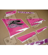 SUZUKI GSX-R 750 1994 - SILVER/PINK VERSION DECALS SET