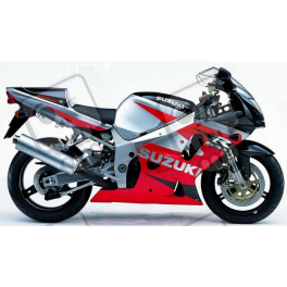 Suzuki GSX-R 750 2001 - RED/SILVER/BLACK VERSION DECALS SET