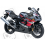 Adhesivo sticker SUZUKI GSX R750 AÑO 2004 NEGRO/ROJO (Producto compatible)