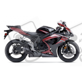 Suzuki GSX-R 750 2006 - BURGUNDY/BLACK VERSION DECALS SET