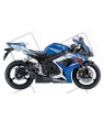 Suzuki GSX-R 750 2006 - WHITE/BLUE VERSION DECALS SET