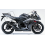 Adhesivo sticker SUZUKI GSX R750 AÑO 2007 NEGRO/PLATA (Producto compatible)
