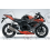 Adhesivo sticker SUZUKI GSX R750 AÑO 2008 NEGRO/NARANJA (Producto compatible)