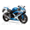 Suzuki GSX-R 750 2009 - WHITE/BLUE VERSION DECALS SET (Compatible Product)