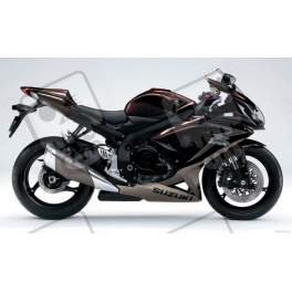 Suzuki GSX-R 750 2010 - BROWN VERSION DECALS SET
