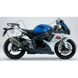 Suzuki GSX-R 750 2011 - WHITE/BLUE VERSION DECALS SET