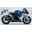 Adhesivo sticker SUZUKI GSX R750 AÑO 2011 BLANCO/AZUL (Producto compatible)