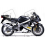 Adhesivo sticker SUZUKI GSX-R 1000 AÑO 2001 PLATA/NEGRO (Producto compatible)