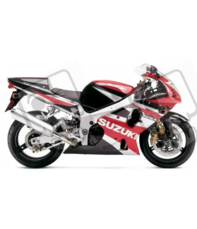 Suzuki GSX-R 1000 2001 - WHITE/BLUE VERSION DECALS SET
