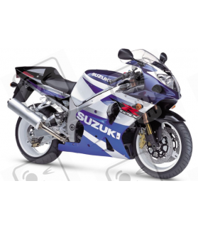 Suzuki GSX-R 1000 2002 - WHITE/BLUE VERSION DECALS SET