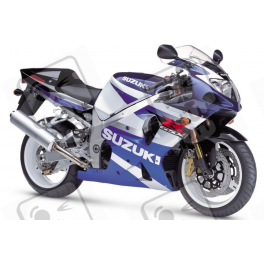 Suzuki GSX-R 1000 2002 - WHITE/BLUE VERSION DECALS SET