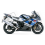 Adhesivo sticker SUZUKI GSXR1000 AÑO 2003 BLANCO AZUL (Producto compatible)