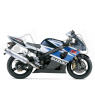 Suzuki GSX-R 1000 2003 - WHITE/BLUE VERSION VERSION DECALS SET