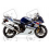 Adhesivo sticker SUZUKI GSXR 1000 AÑO 2004 BLANCO/AZUL (Producto compatible)