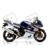 Suzuki GSX-R 1000 2004 - WHITE/BLUE VERSION DECALS SET
