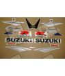 Suzuki GSX-R 1000 2005 - WHITE/BLUE VERSION DECALS SET