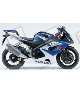 Suzuki GSX-R 1000 2005 - WHITE/BLUE VERSION DECALS SET