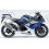 Adhesivo sticker SUZUKI GSXR 1000 AÑO 2005 BLANCO/AZUL (Producto compatible)
