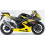 Adhesivo sticker SUZUKI GSXR 1000 AÑO 2005 AMARILLO/NEGRO (Producto compatible)