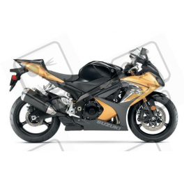 Suzuki GSX-R 1000 2008 - BLACK/GOLD VERSION DECALS SET