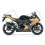 Adhesivo sticker SUZUKI GSXR 1000 AÑO 2008 NEGRO/ORO (Producto compatible)