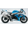 Suzuki GSX-R 1000 2009 - WHITE/BLUE VERSION DECALS SET