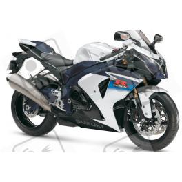 Suzuki GSX-R 1000 2010 - WHITE/BLACK VERSION DECALS SET