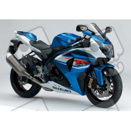 Suzuki GSX-R 1000 2012 - WHITE/BLUE VERSION DECALS SET