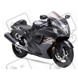 SUZUKI HAYABUSA 2008 - BLACK VERSION DECALS
