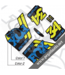 FOX FACTORY 34 2018 DECALS BLACK FORKS