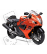 SUZUKI HAYABUSA 2008 - ORANGE/RED VERSION DECALS