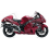 SUZUKI HAYABUSA 2012 - BURGUNDY RED VERSION DECALS (Produto compatível)