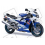 SUZUKI HAYABUSA 2008 - DARK BLUE VERSION DECALS (Prodotto compatibile)