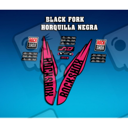 ROCKSHOX SID BRAIN 2018 BLACK FORK DECALS KIT